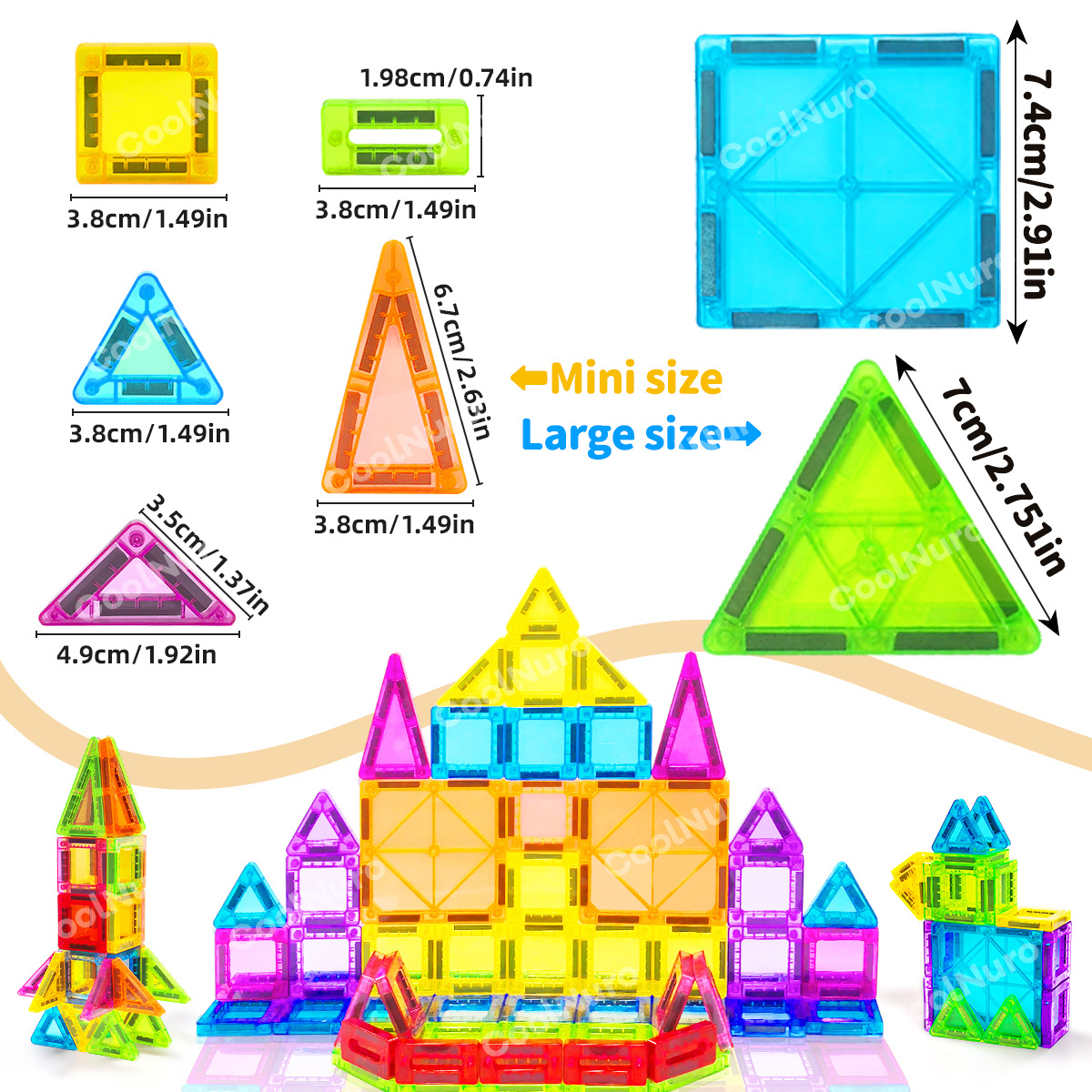 Magnetic Building Block Set for Hands-On Ability Development